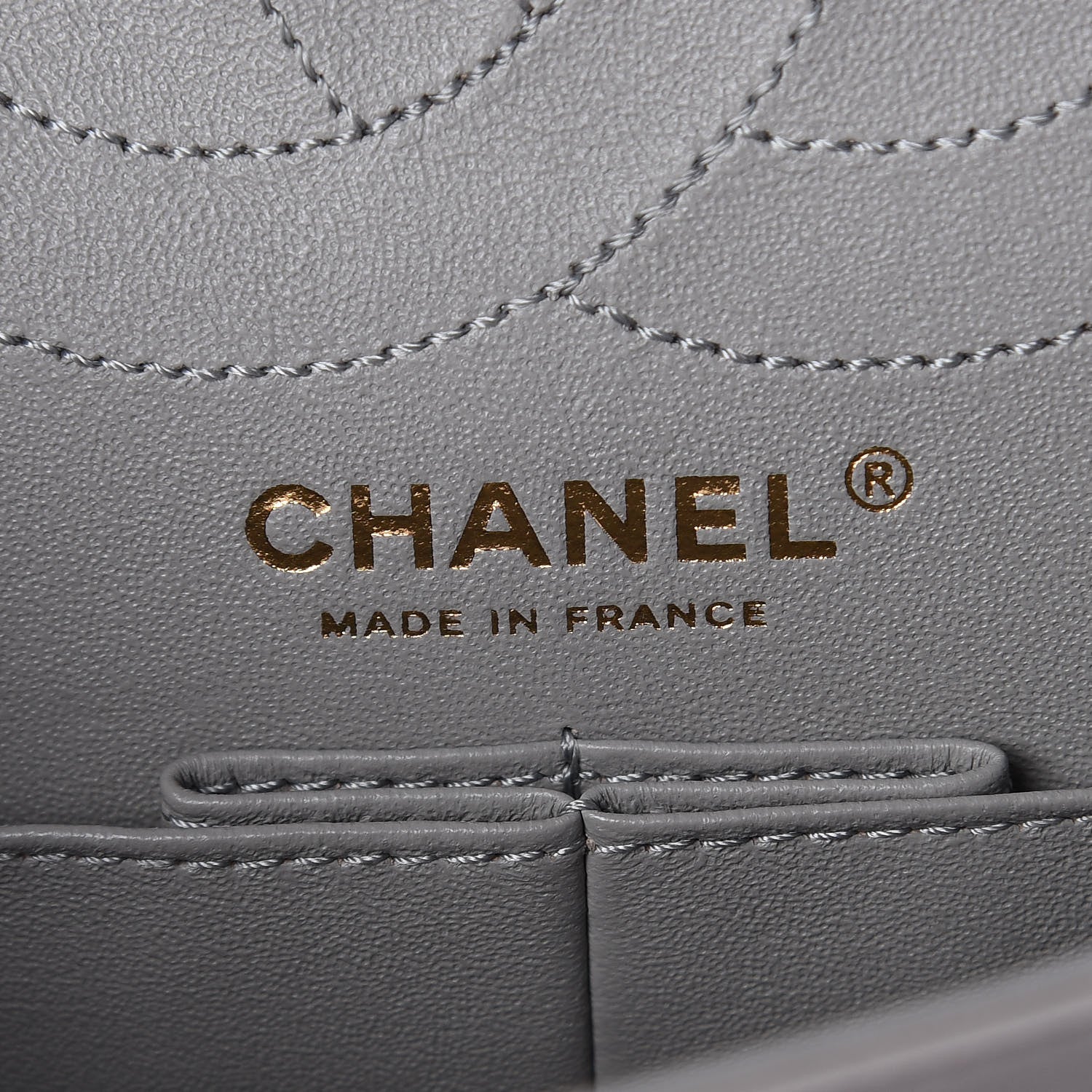 Chanel Calfskin Chevron Quilted 2.55 Reissue 226 Flap Grey 7 of 8