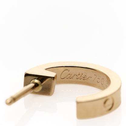 Cartier 18K Pink Gold Small LOVE Hoop Earrings 4 of 6