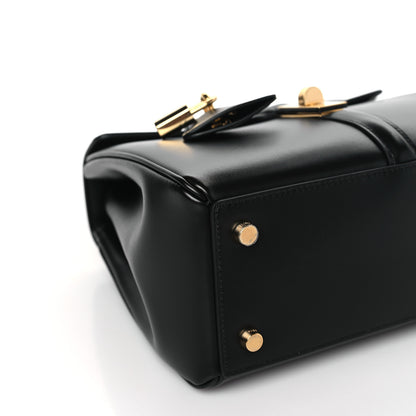 Celine Satinated Calfskin Small 16 Top Handle Bag Black 9 of 10