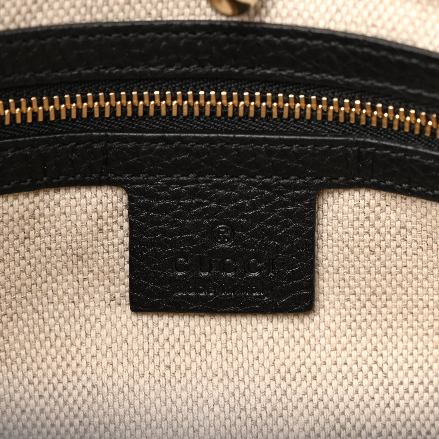 Gucci Pebbled Calfskin Medium Soho Chain Shoulder Bag Black 6 of 10