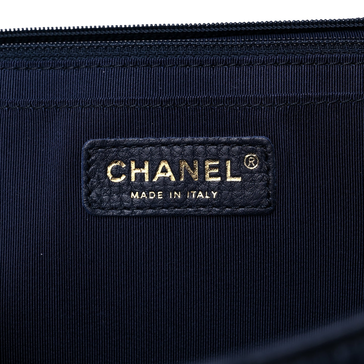 Calfskin Quilted Small XXL Travel Flap Bag Navy