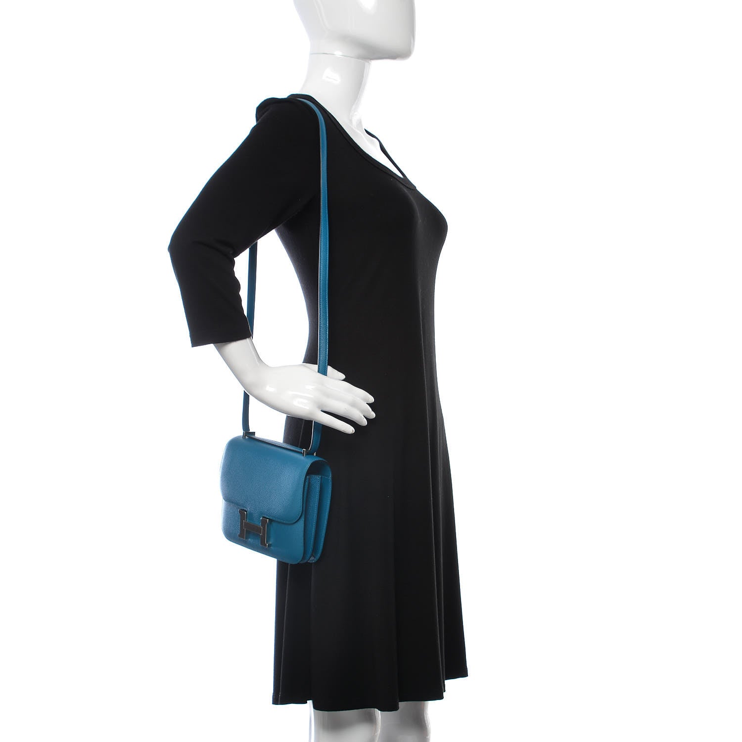 Hermes Epsom Constance 18 Bleu Izmir 2 of 17