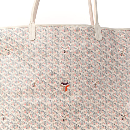 Goyard Goyardine Saint Louis Claire Voie GM White Pink 9 of 11