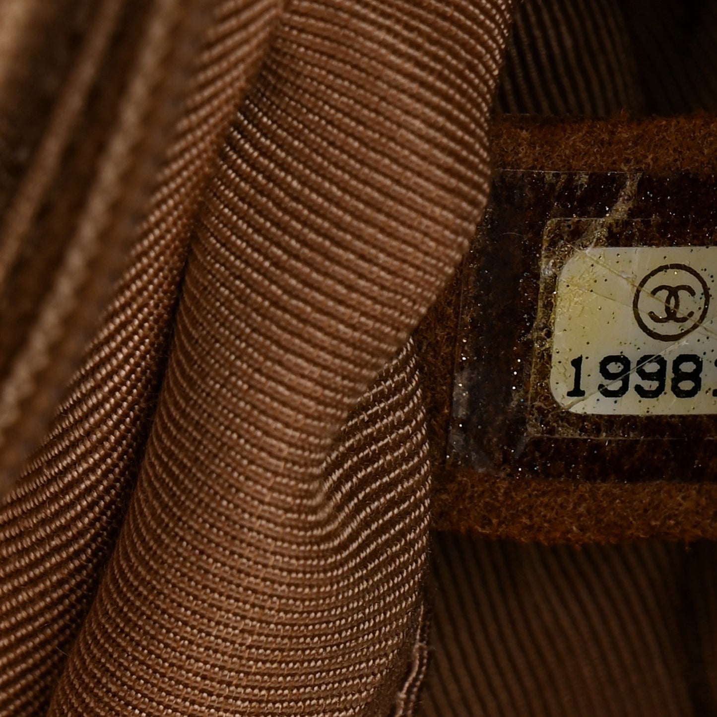 Calfskin Tweed Enchained Medium Boy Flap Brown