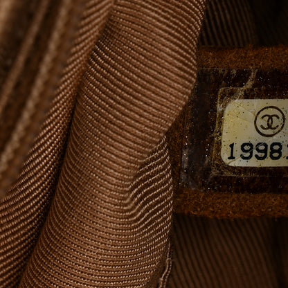 Chanel Calfskin Tweed Enchained Medium Boy Flap Brown 7 of 16