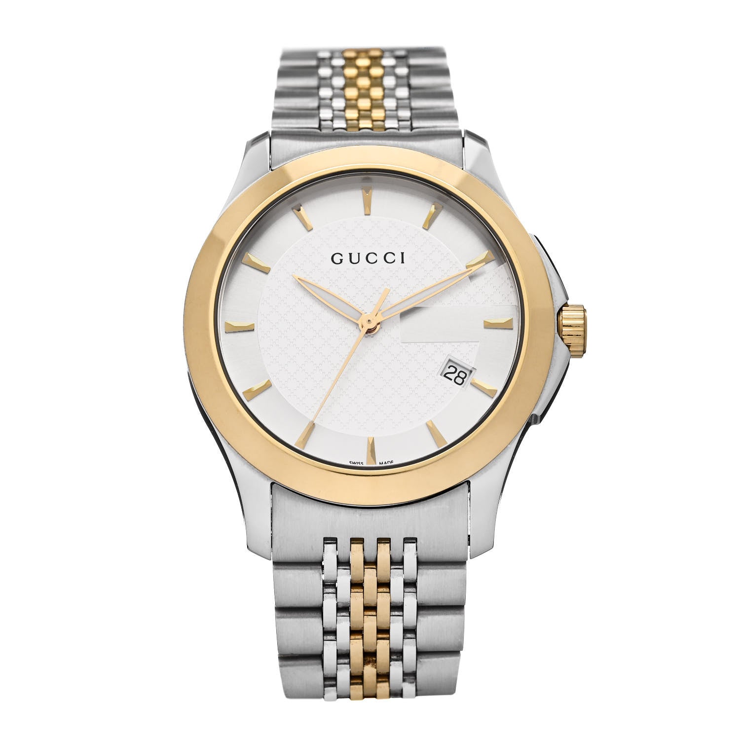 Gucci Stainless Steel 38mm G-Timeless Two Tone Quartz Watch 1 of 5