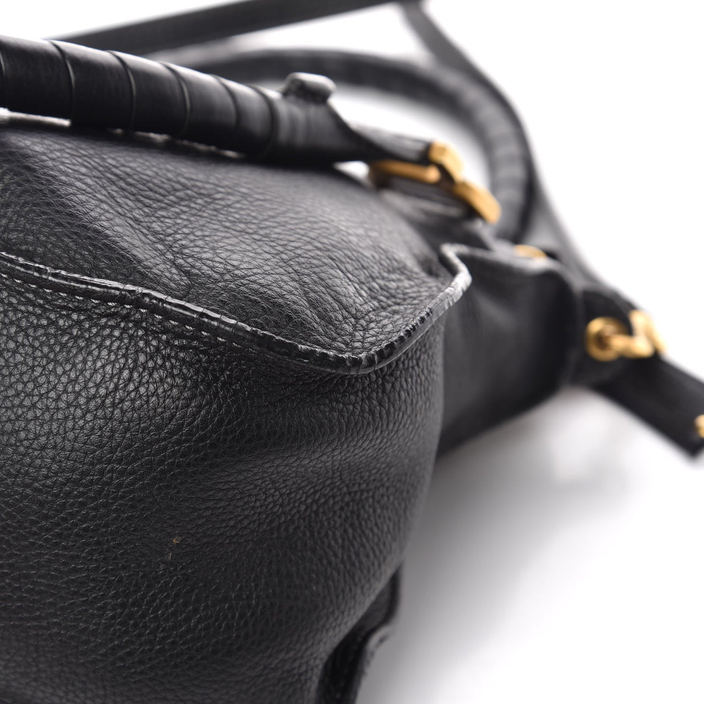 Calfskin Medium Marcie Satchel Black