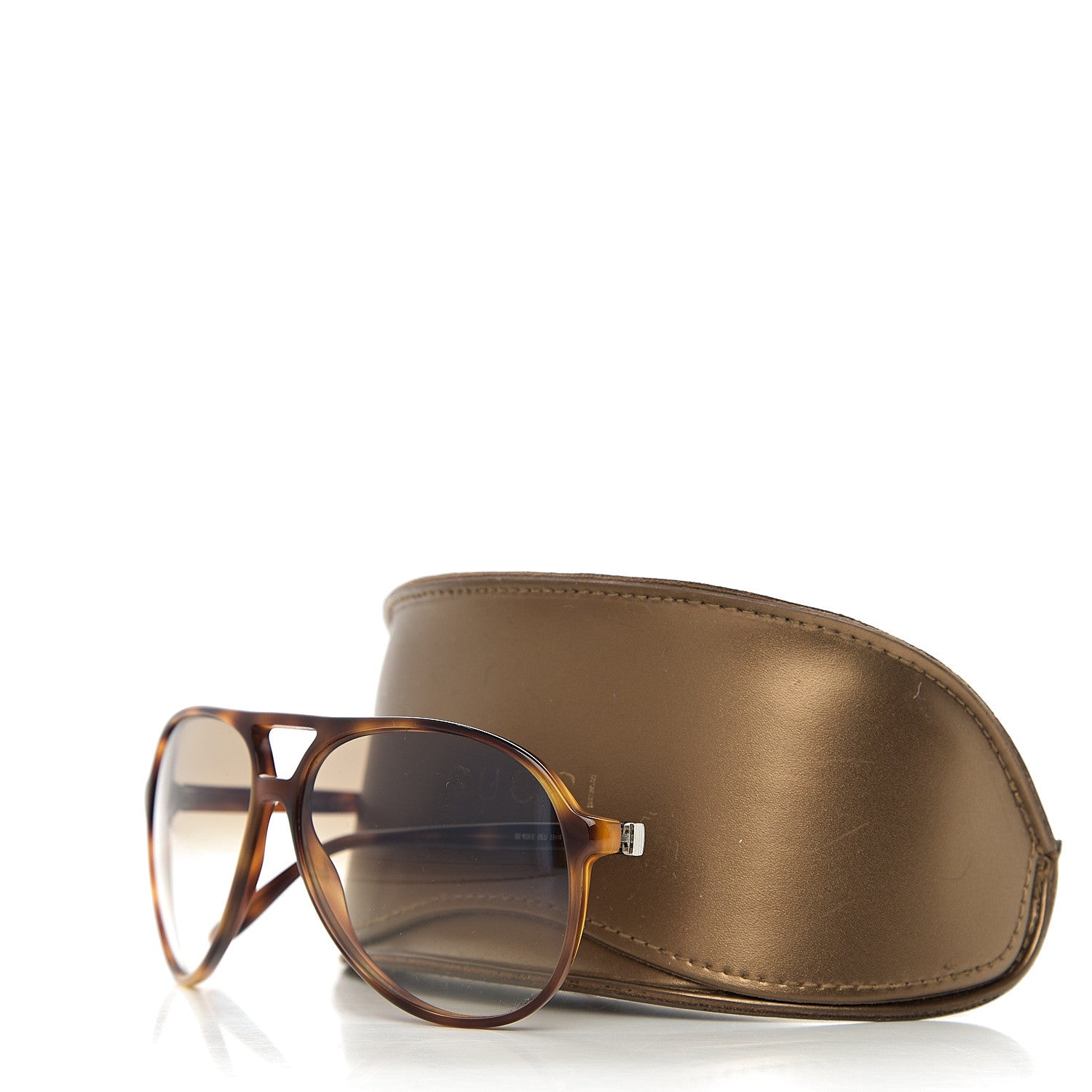 Gucci Aviator GG1026/S Sunglasses Tortoise 8 of 8
