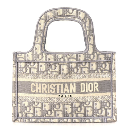 Christian Dior Oblique Mini Book Tote Grey Multicolor 1 of 11