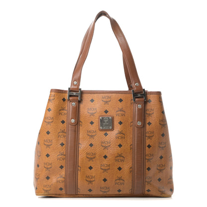 MCM Visetos Shopping Tote Cognac 1 of 21