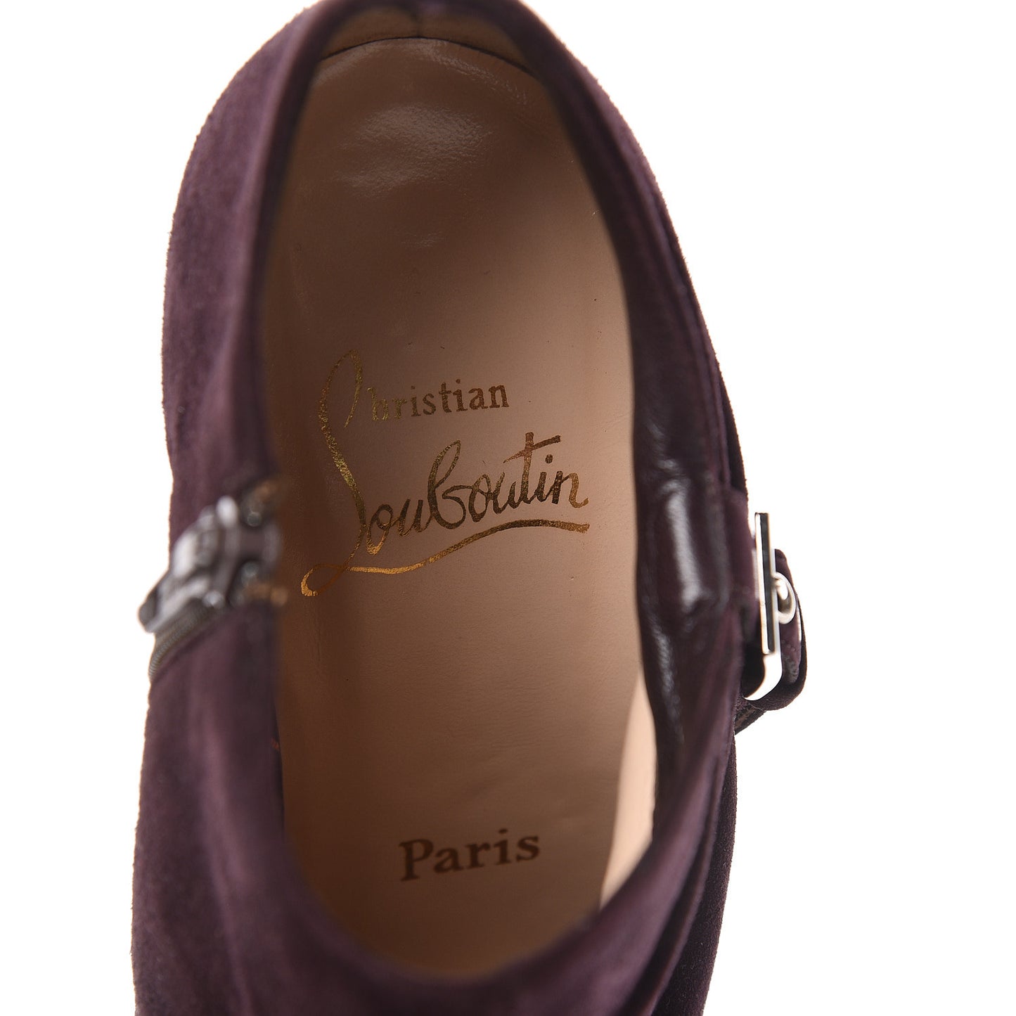 Veau Velours 85 Ankle Boots 36 Prune
