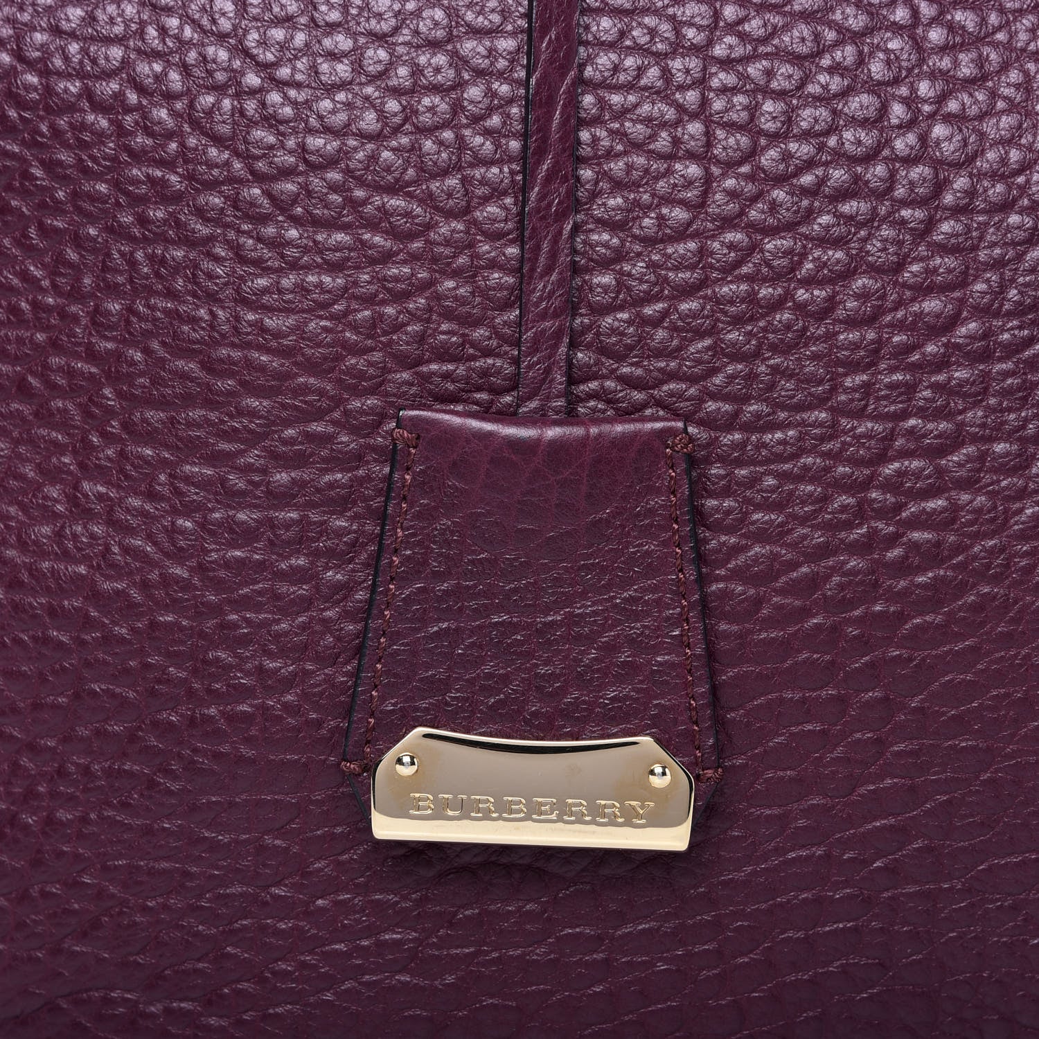 Burberry Heritage Grain Medium Orchard Bowling Bag Damson Magenta 12 of 13