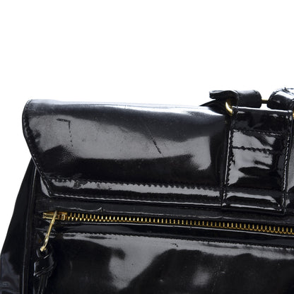 Chanel Patent CC Drawstring Backpack Black 16 of 17