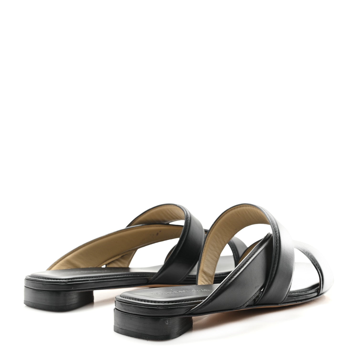 Bottega Veneta Calfskin The Band Flat Sandals 40.5 Black 5 of 10