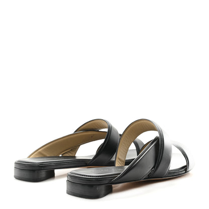 Bottega Veneta Calfskin The Band Flat Sandals 40.5 Black 5 of 10