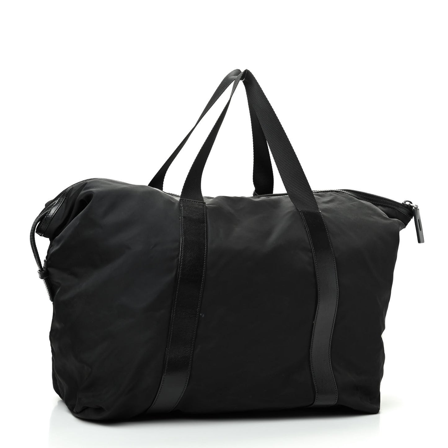 Tessuto Nylon Saffiano Carry On Travel Bag Black