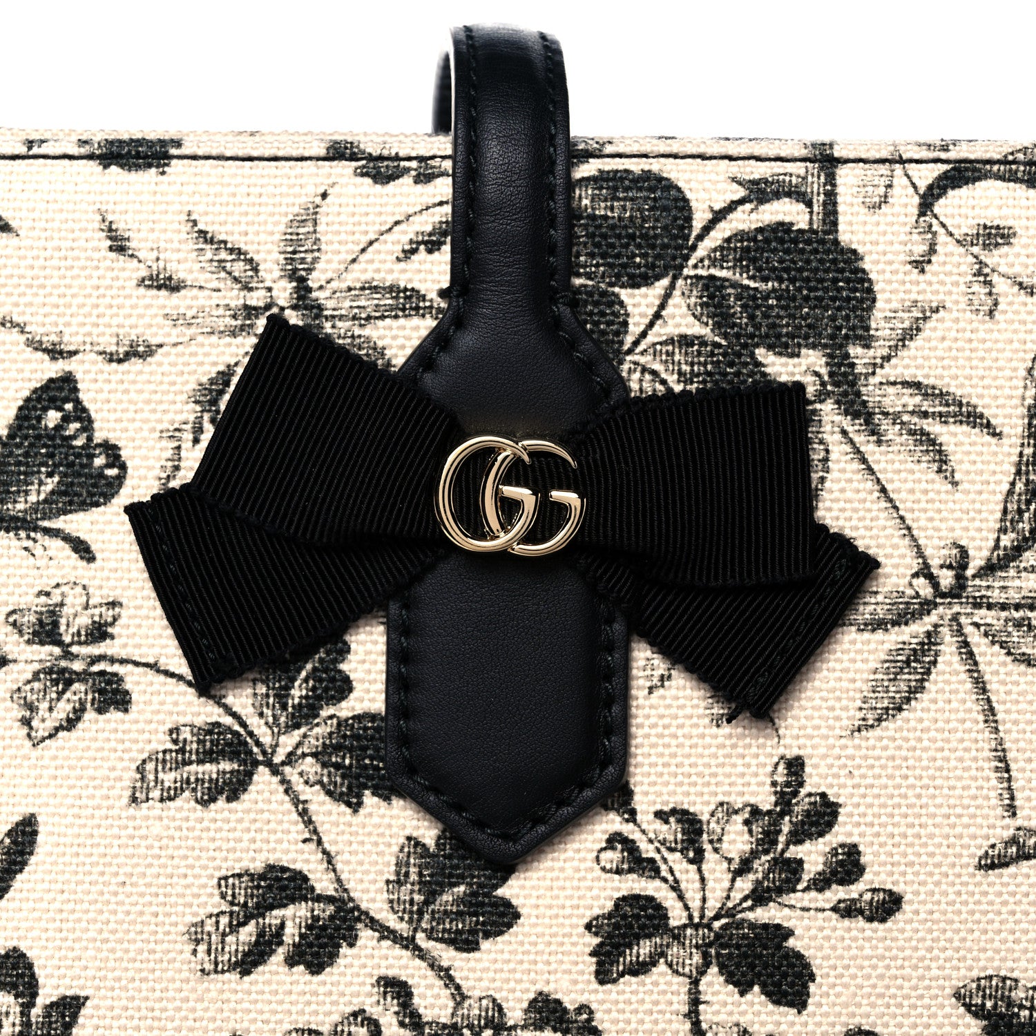 Gucci Canvas Herbarium Print Tote Black 10 of 14