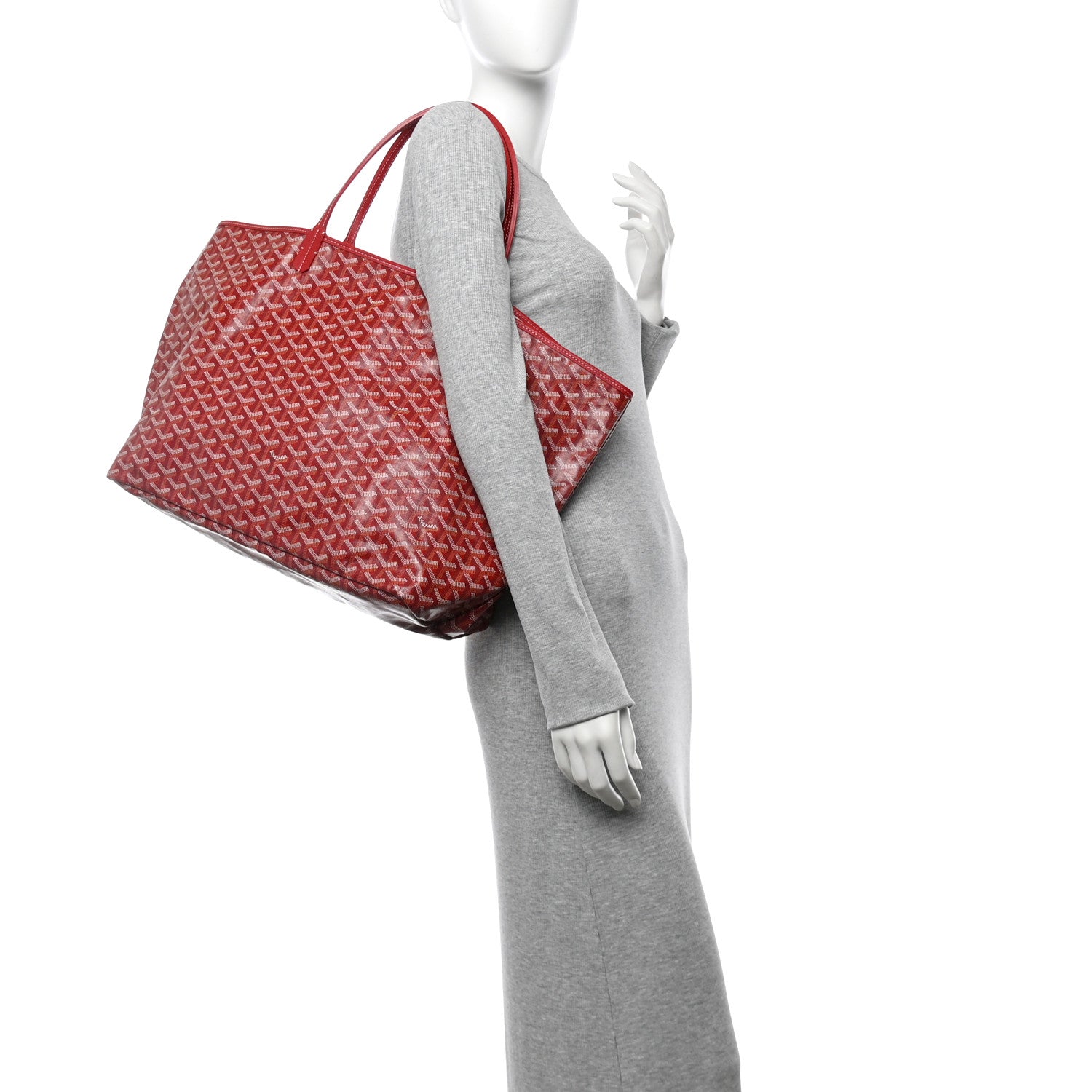 Goyard Goyardine Saint Louis GM Red Red 2 of 10