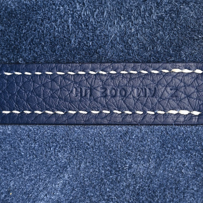 Hermes Taurillon Clemence Casaque Picotin Lock 22 MM Bleu Saphir Bleu Brighton 7 of 10