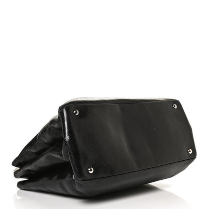 Miu Miu Vitello Shine Top Handle Satchel Black 3 of 13
