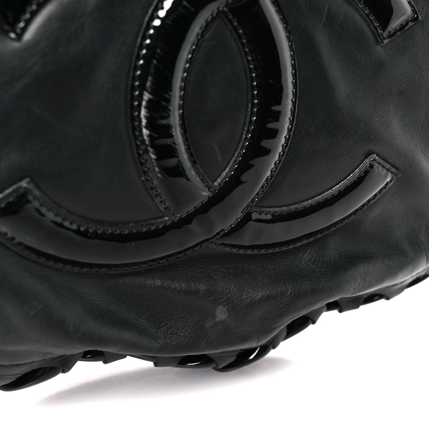 Chanel Calfskin Modern Chain Rhodoid Hobo Black 10 of 10