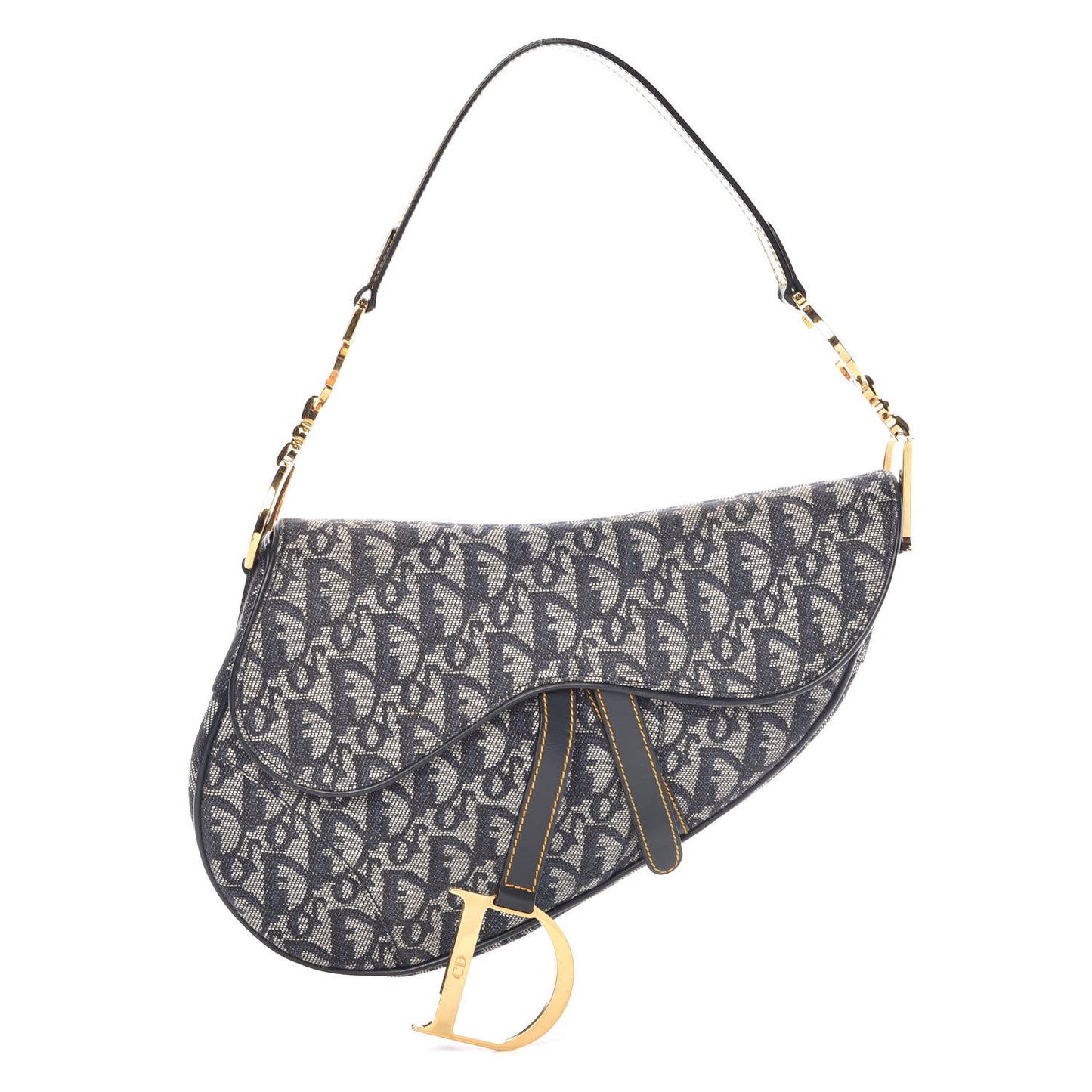 Monogram Saddle Bag Blue