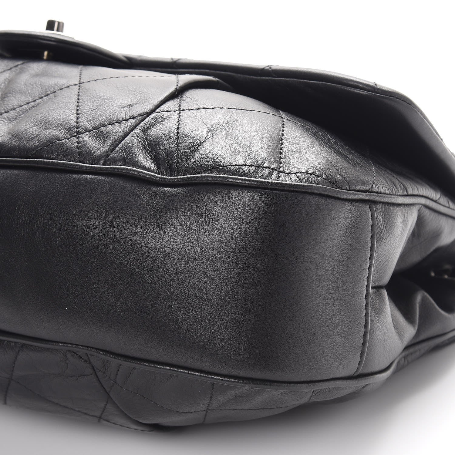 Chanel Calfskin Coco Pleats Flap Black 9 of 10