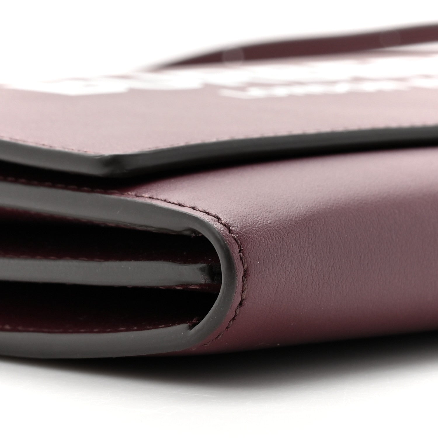 Burberry Calfskin Logo Hazelmere Wallet With Detachable Strap Mahogany Red 10 of 10