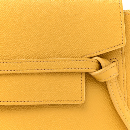 Celine Grained Calfskin Nano Belt Bag Sunflower 8 of 13