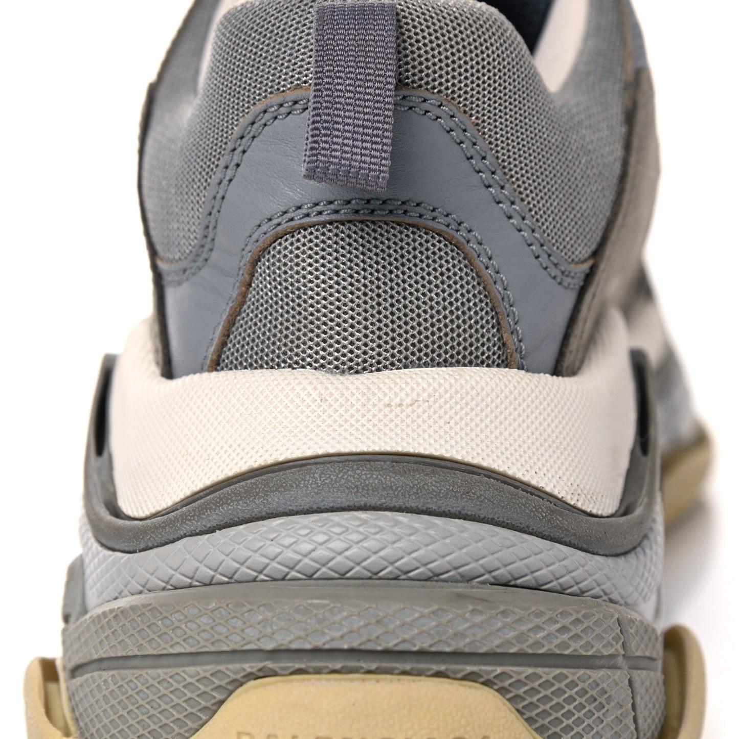 Fabric Mesh Mens Triple S Sneakers 41 Beige Bleu Gray