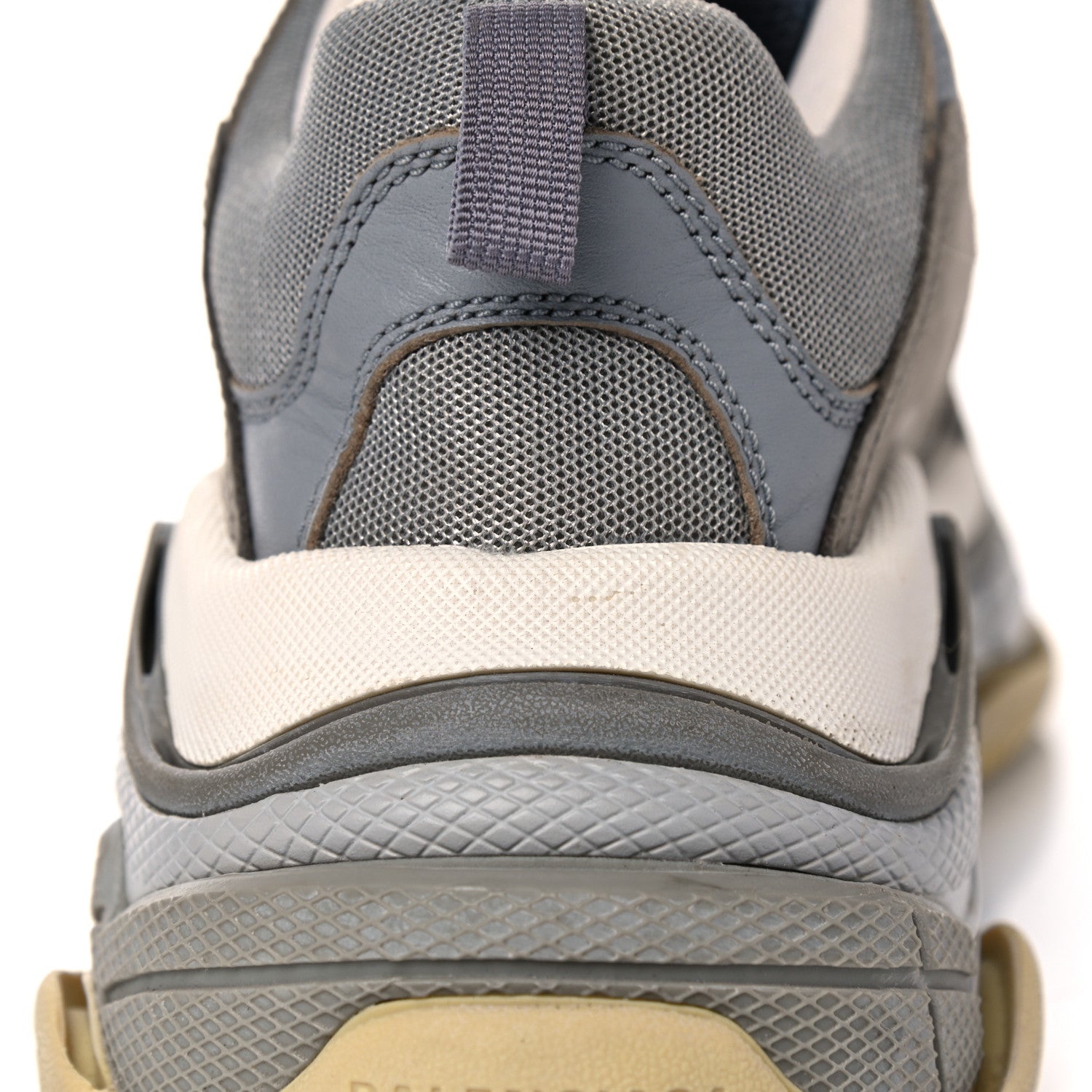 Balenciaga Fabric Mesh Mens Triple S Sneakers 41 Beige Bleu Gray 9 of 18