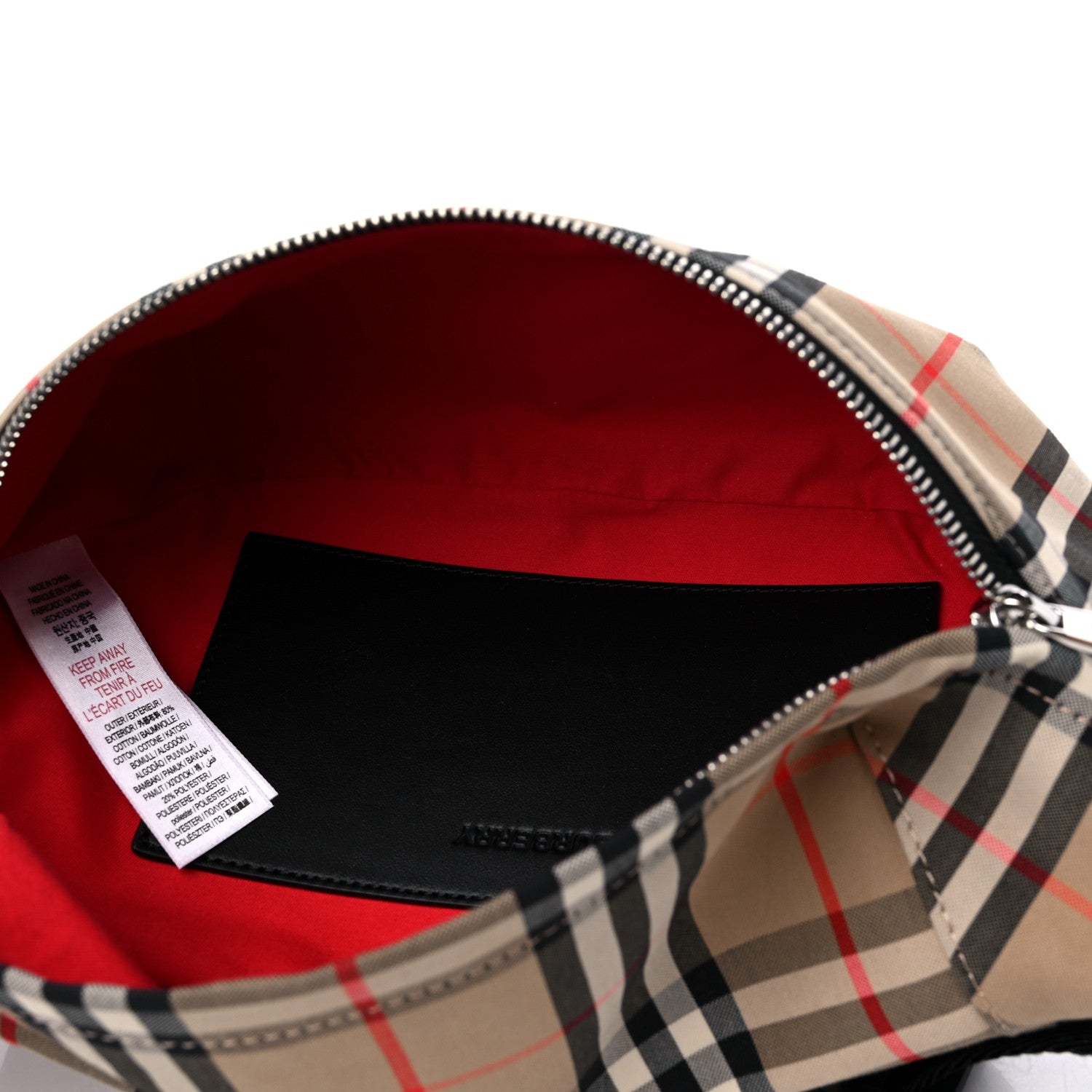 Burberry Nylon Vintage Check Medium Sonny Bum Bag Archive Beige Black 5 of 10