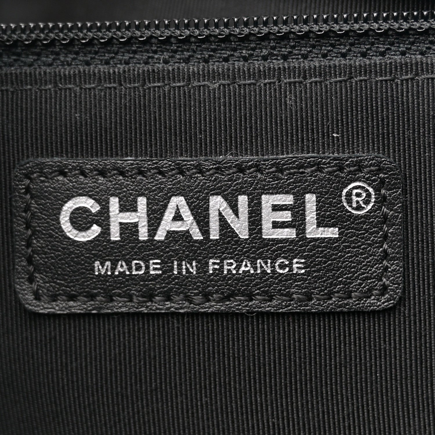 Chanel Caviar Chevron Quilted Large Shopping Tote Tote Black 6 of 10