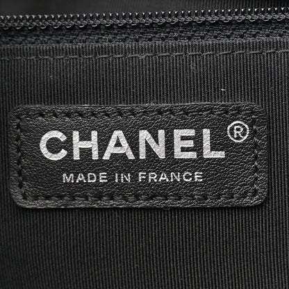 Chanel Caviar Chevron Quilted Large Shopping Tote Tote Black 6 of 10