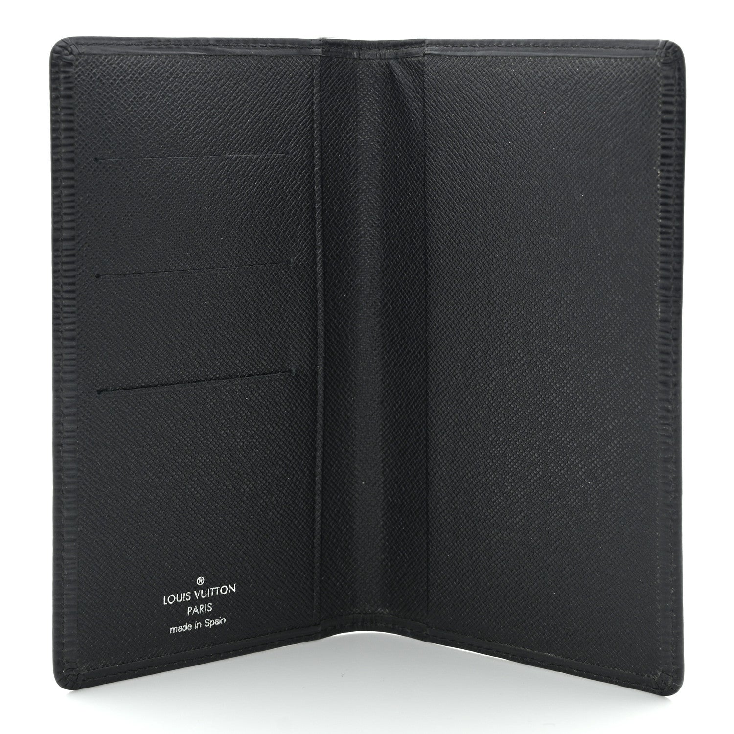Louis Vuitton Epi Checkbook Organizer Wallet Black 5 of 8