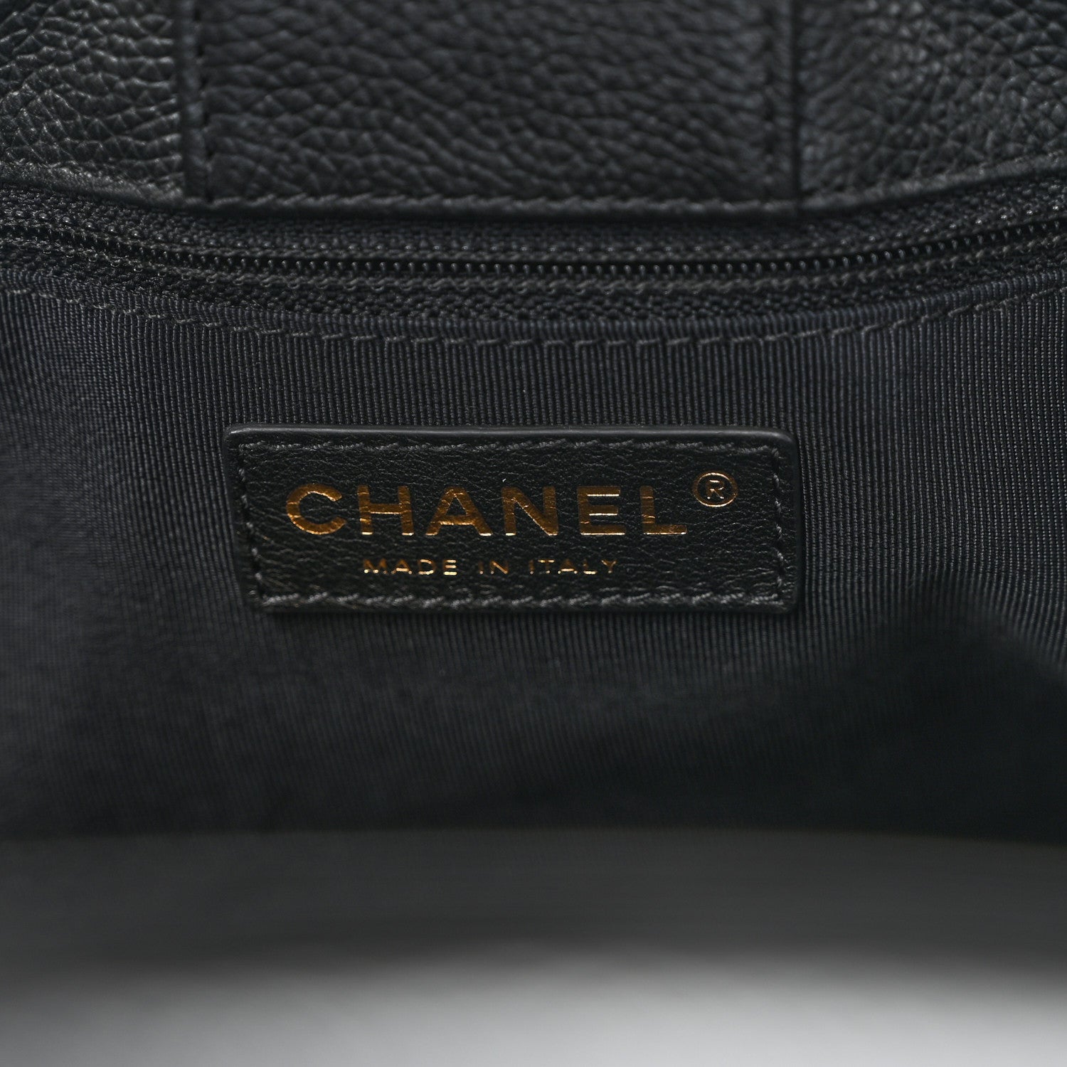 Chanel Calfskin Cerf Executive Shopper Tote Black 6 of 11
