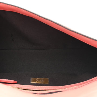 Fendi Nappa FF 1974 Embossed Baguette Rosa Pesca 5 of 11