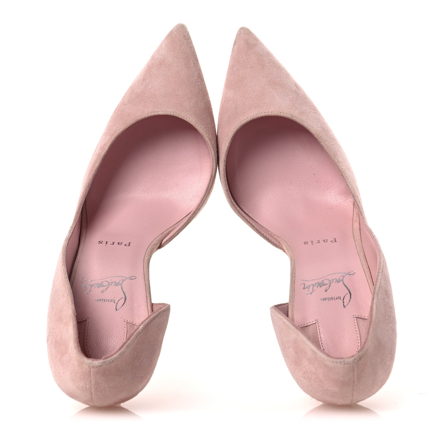 Christian Louboutin Suede Iriza 100 Pumps 38.5 Pink 2 of 13