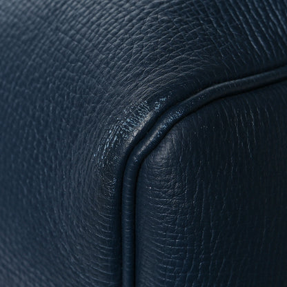 Louis Vuitton X NIGO Taurillon Monogram Denim Drip Keepall Bandouliere 50 Blue 9 of 11