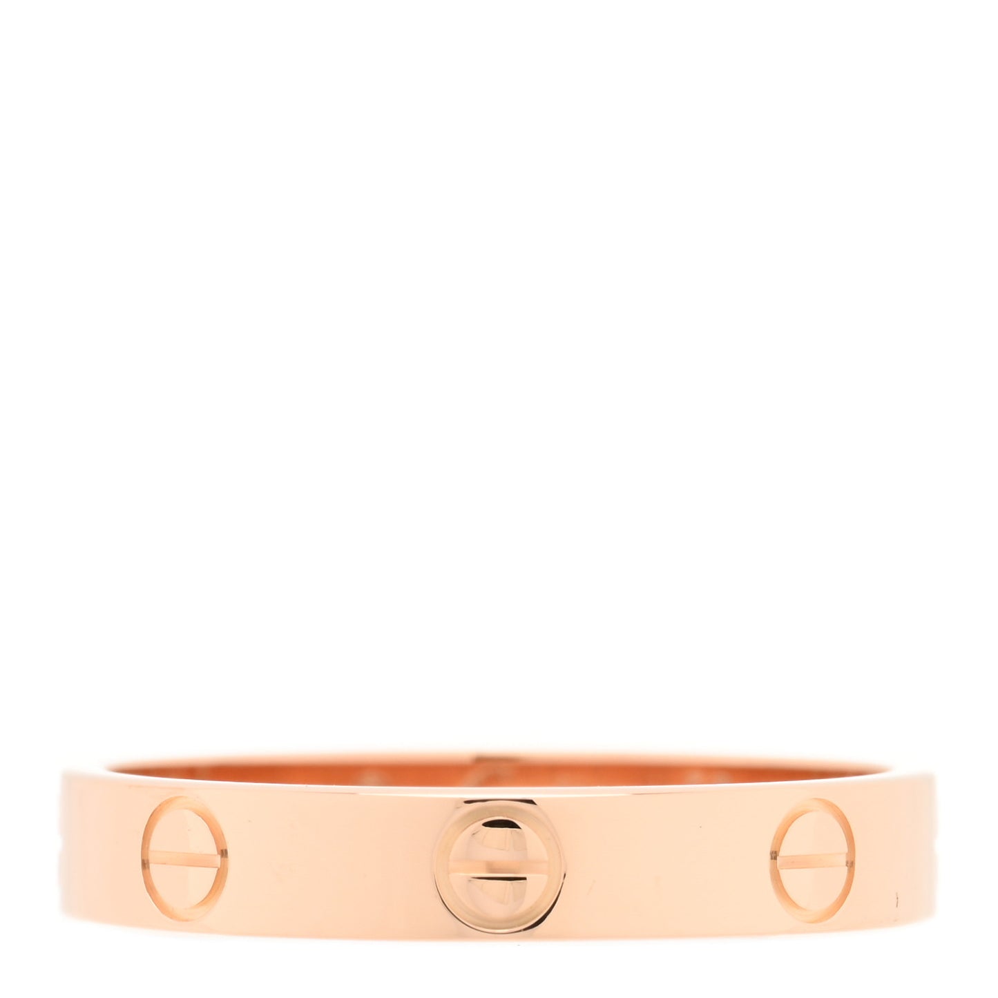 18K Pink Gold 3.5mm LOVE Wedding Band Ring 58 8.25