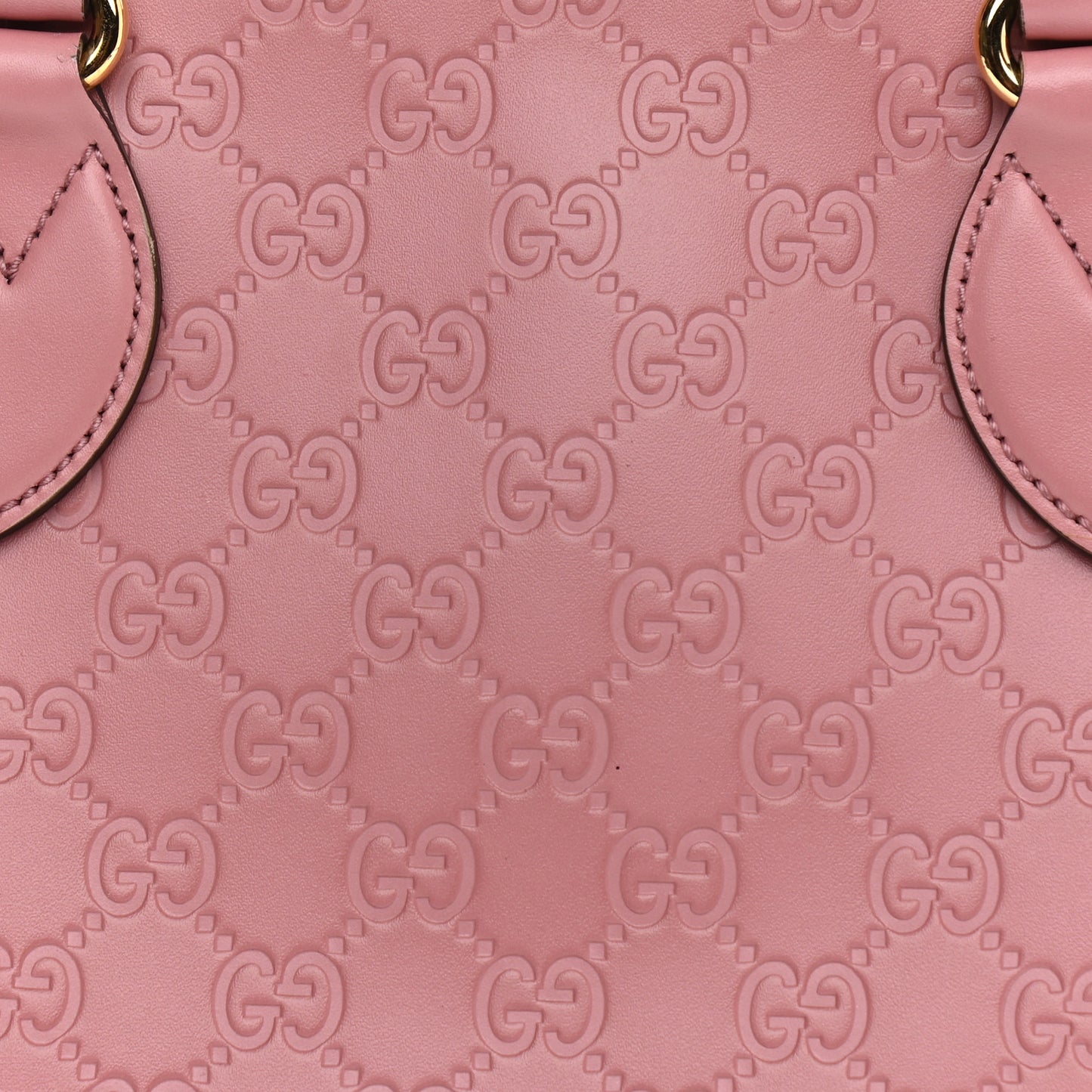 Guccissima Signature Small Zippered Bucket Tote Rose Baby Candy