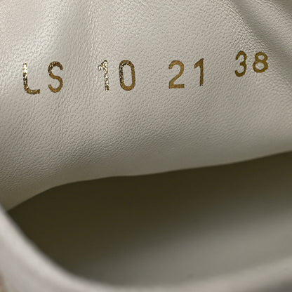 Christian Dior Canvas Oblique Walk'N'Dior Low Top Sneakers 38 Gold 6 of 8