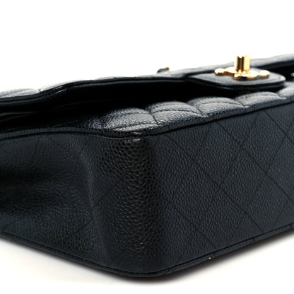 Chanel Caviar Quilted Medium Double Flap Black 10 of 12