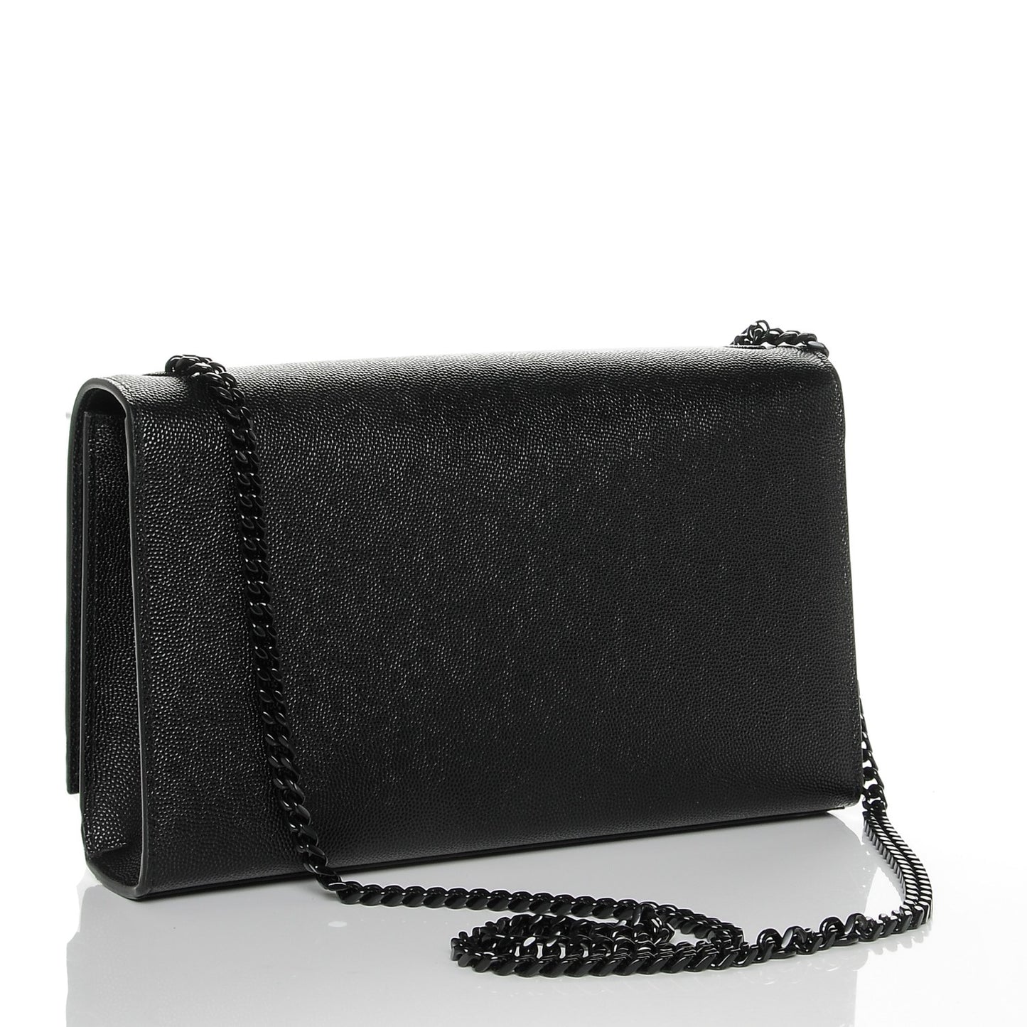 Grain De Poudre Medium Classic Monogram Kate Satchel Black