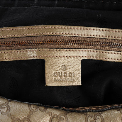 Gucci Metallic Guccissima Medium Jockey Hobo Pewter 6 of 9