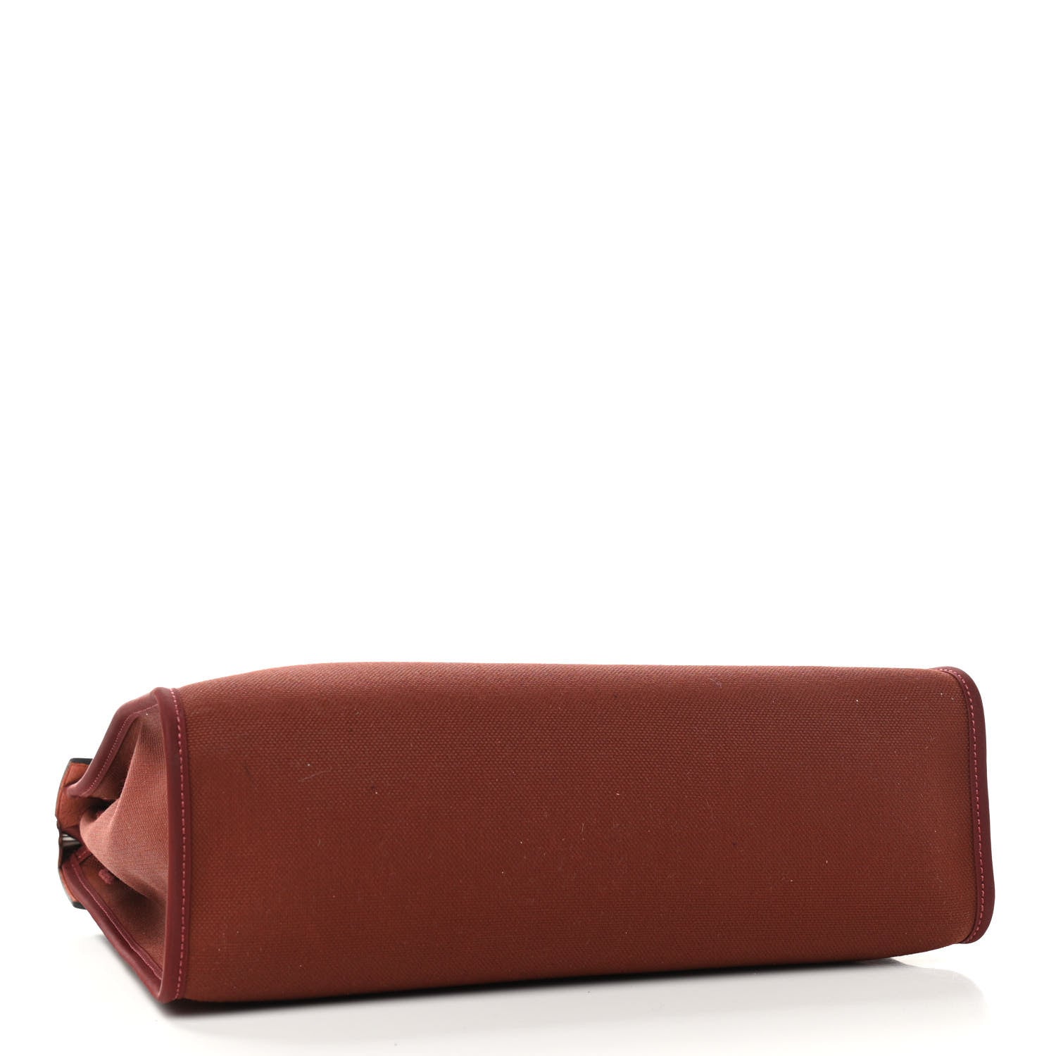 Hermes Vache Hunter Toile Herbag Zip 31 PM Rouge H 5 of 12