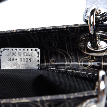 Christian Dior Patent Ultimate Medium Lady Dior Brown 9 of 10