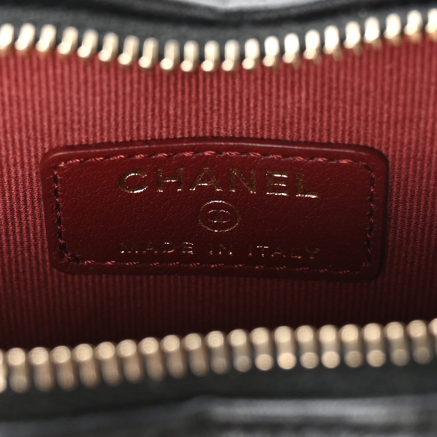Chanel Lambskin Quilted CC In Love Heart Waist Belt Bag With Chain Black 6 of 10