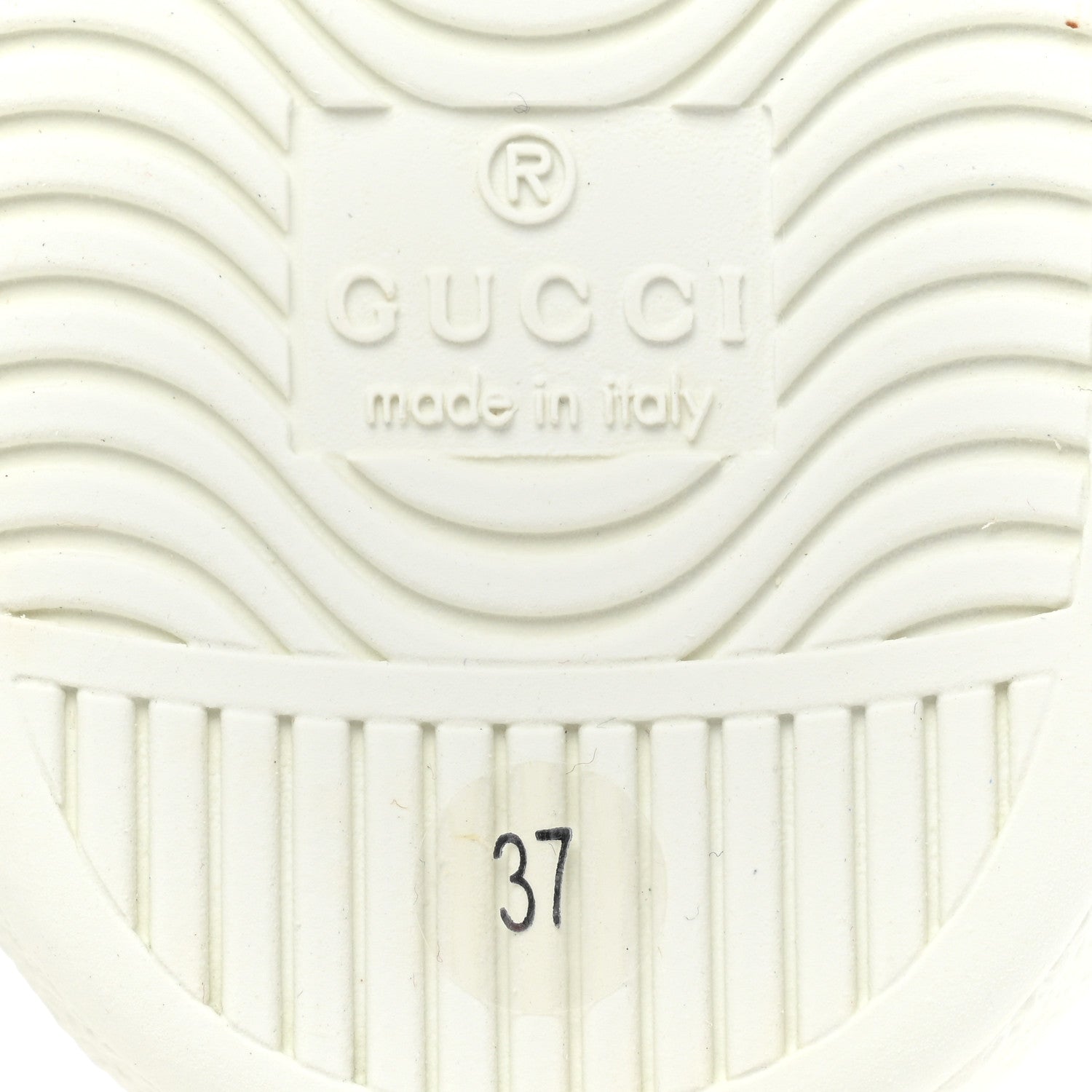 Gucci Calfskin Web Floral Embroidered Womens Ace Sneakers 37 White 7 of 10