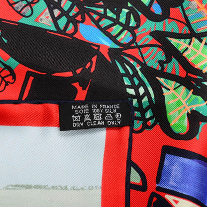Hermes Silk Modernisme Tropical Scarf 90 5 of 5